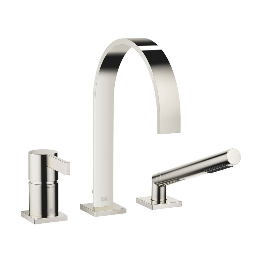Dornbracht MEM – Μπαταρία Λουτρού Πάγκου – Three-hole single-lever bath mixer for bath rim or tile edge installation – Platinum (27412782-08)