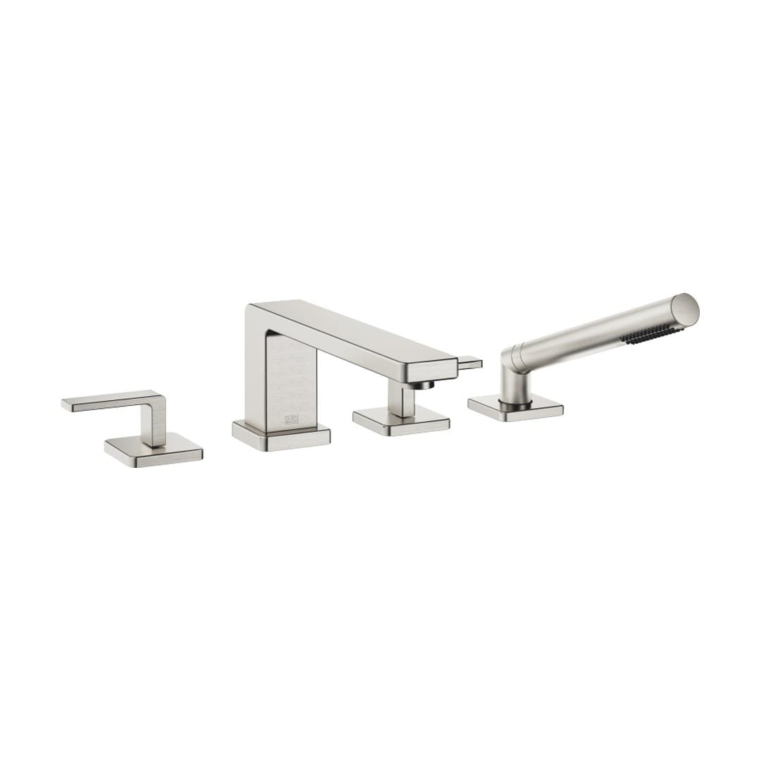 Dornbracht LULU – Μπαταρία Λουτρού Πάγκου – Bath shower set for bath rim or tile edge installation – Brushed Platinum (27512710-06)