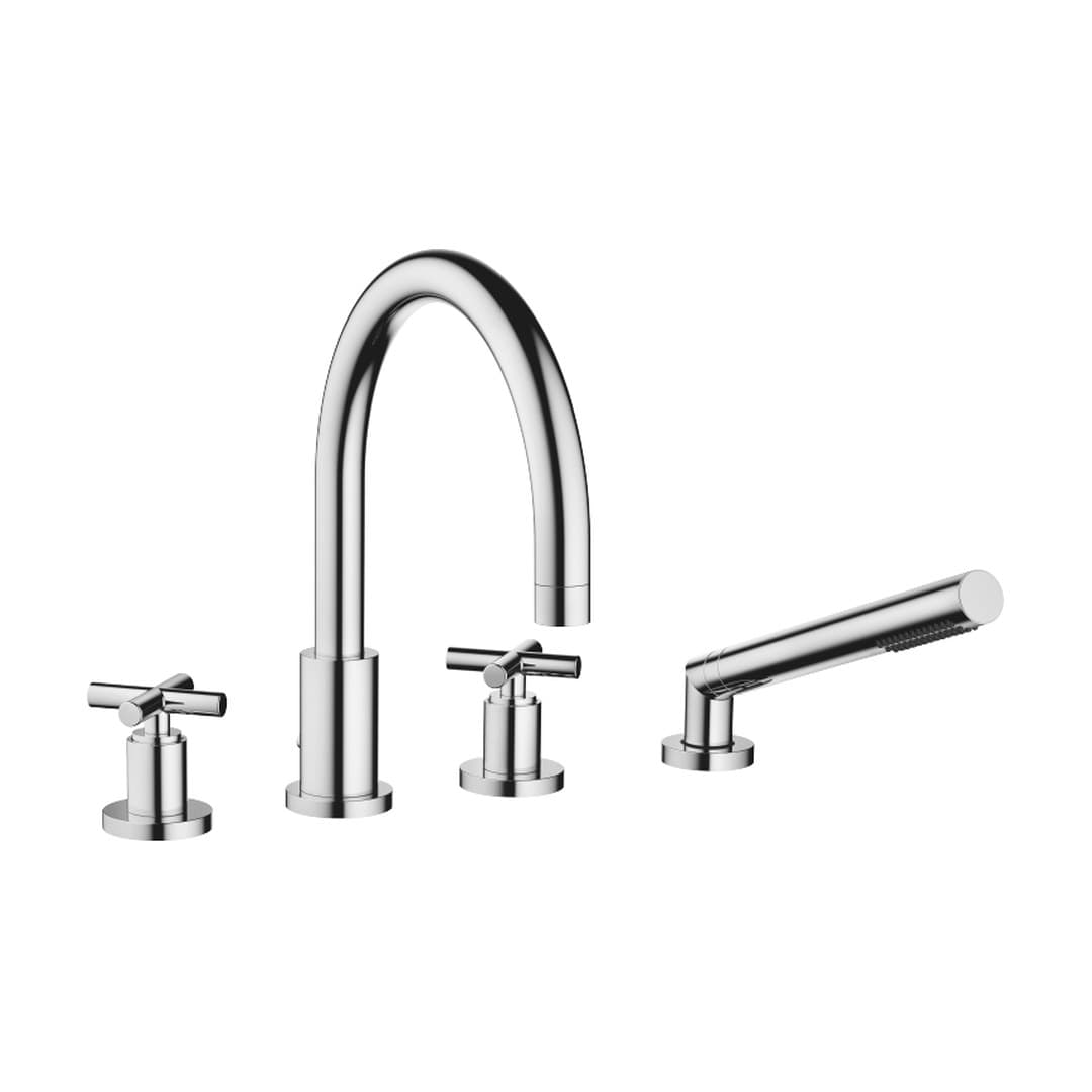 Dornbracht Tara – Μπαταρία Λουτρού Πάγκου – Bath shower set for bath rim or tile edge installation – Chrome (27512892-00)