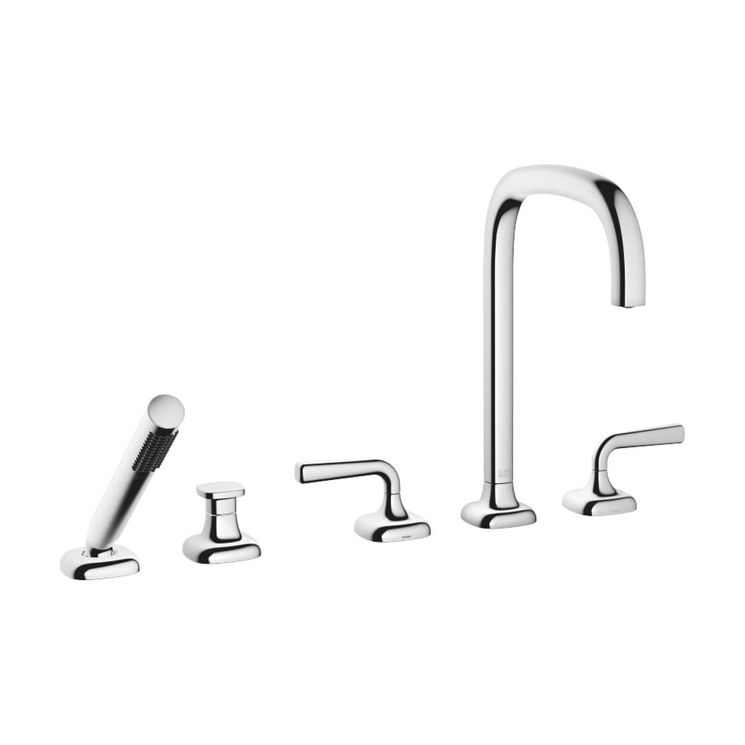 Dornbracht COYA – Μπαταρία Λουτρού Πάγκου – Five-hole bath mixer for deck mounting with diverter – Chrome (27522414-00)