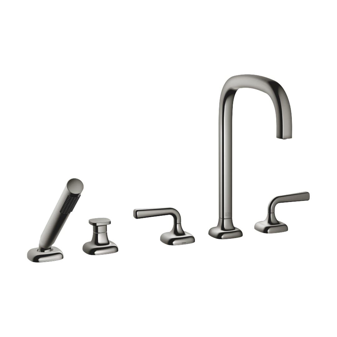 Dornbracht COYA – Μπαταρία Λουτρού Πάγκου – Five-hole bath mixer for deck mounting with diverter – Dark Chrome (27522414-19)