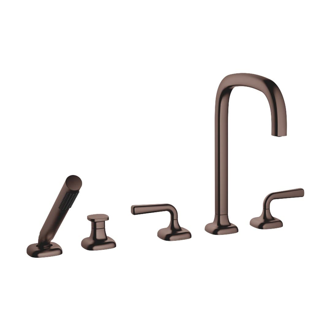 Dornbracht COYA – Μπαταρία Λουτρού Πάγκου – Five-hole bath mixer for deck mounting with diverter – Brushed Dark Bronze (PVD) (27522414-43)