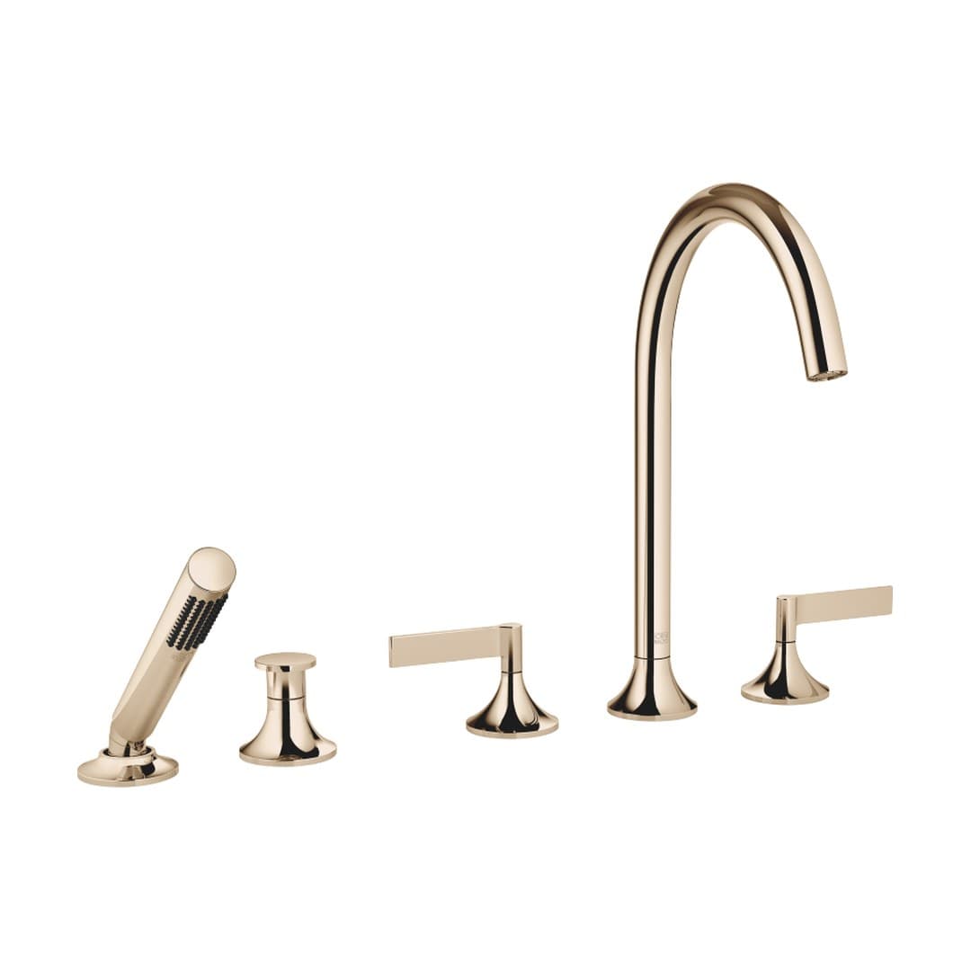 Dornbracht VAIA – Μπαταρία Λουτρού Πάγκου – Five-hole bath mixer for deck mounting with diverter – Champagne (22kt Gold) (27522819-47)