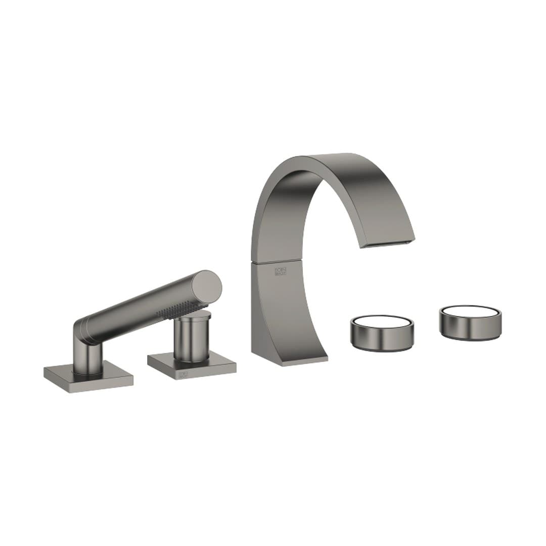 Dornbracht CYO – Μπαταρία Λουτρού Πάγκου – Five-hole bath mixer for bath rim or tile edge installation – Brushed Dark Platinum (27523811-99)
