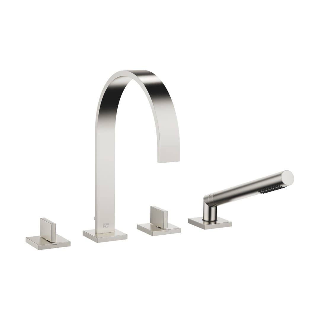 Dornbracht MEM – Μπαταρία Λουτρού Πάγκου – Bath shower set for bath rim or tile edge installation – Brushed Platinum (27532782-06)
