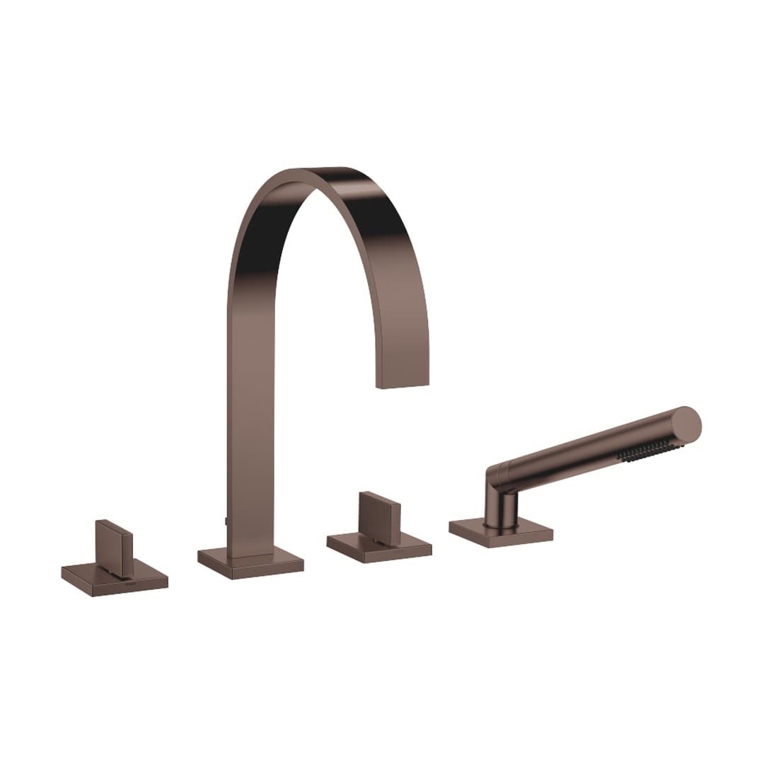 Dornbracht MEM – Μπαταρία Λουτρού Πάγκου – Bath shower set for bath rim or tile edge installation – Brushed Dark Bronze (PVD) (27532782-43)