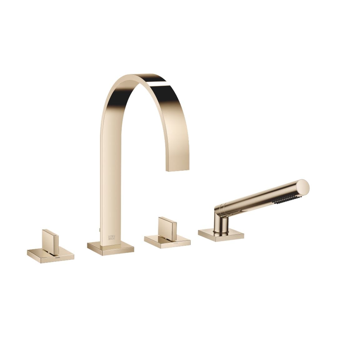 Dornbracht MEM – Μπαταρία Λουτρού Πάγκου – Bath shower set for bath rim or tile edge installation – Champagne (22kt Gold) (27532782-47)