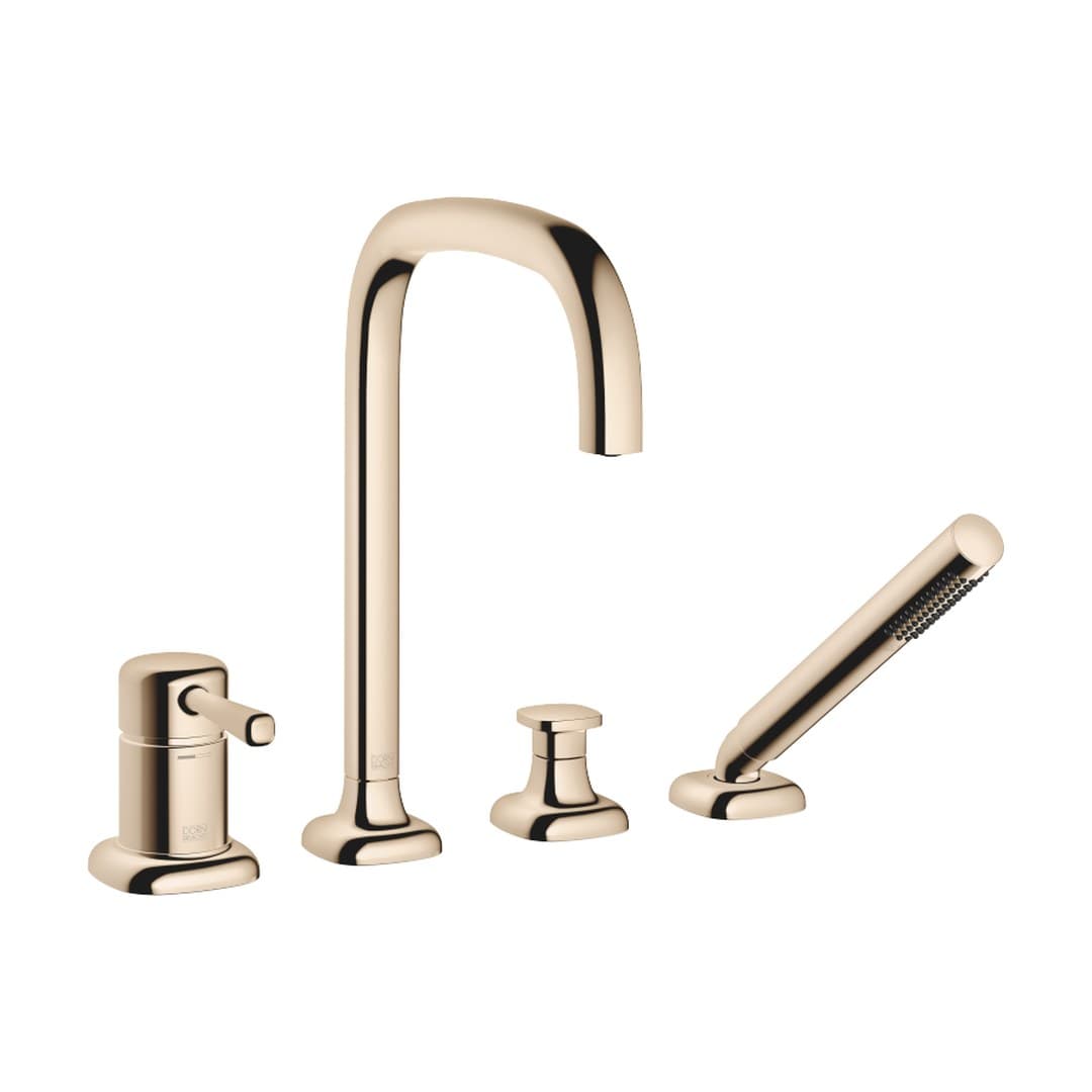 Dornbracht COYA – Μπαταρία Λουτρού Πάγκου – Bath shower set for bath rim or tile edge installation – Champagne (22kt Gold) (27632404-47)