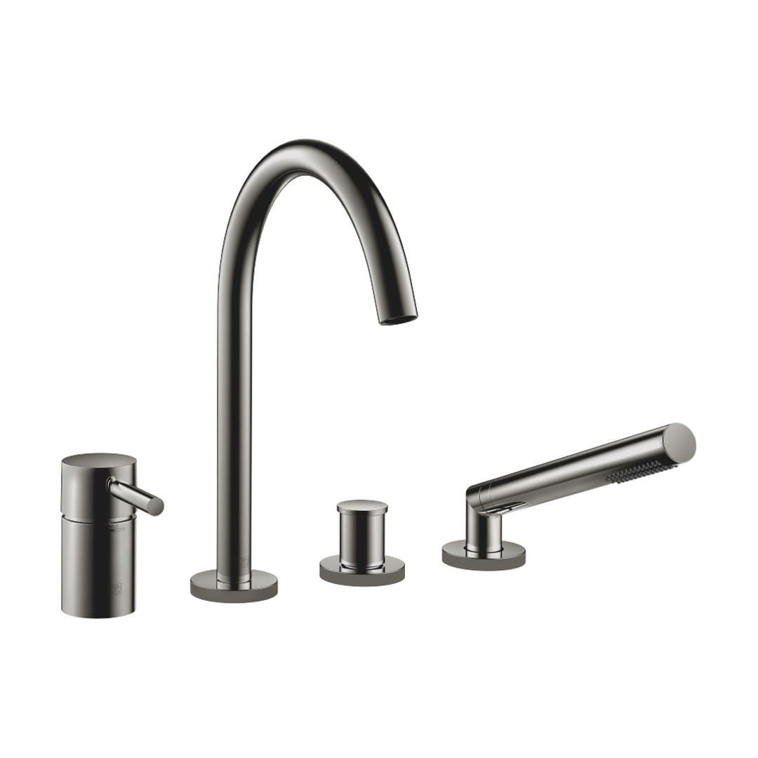 Dornbracht Meta – Μπαταρία Λουτρού Πάγκου – Bath shower set for bath rim or tile edge installation – Dark Chrome (27632661-19)