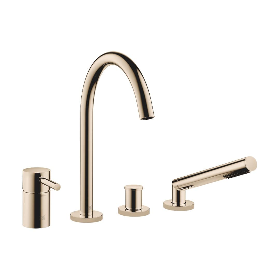 Dornbracht Meta – Μπαταρία Λουτρού Πάγκου – Bath shower set for bath rim or tile edge installation – Light Gold (PVD) (27632661-26)