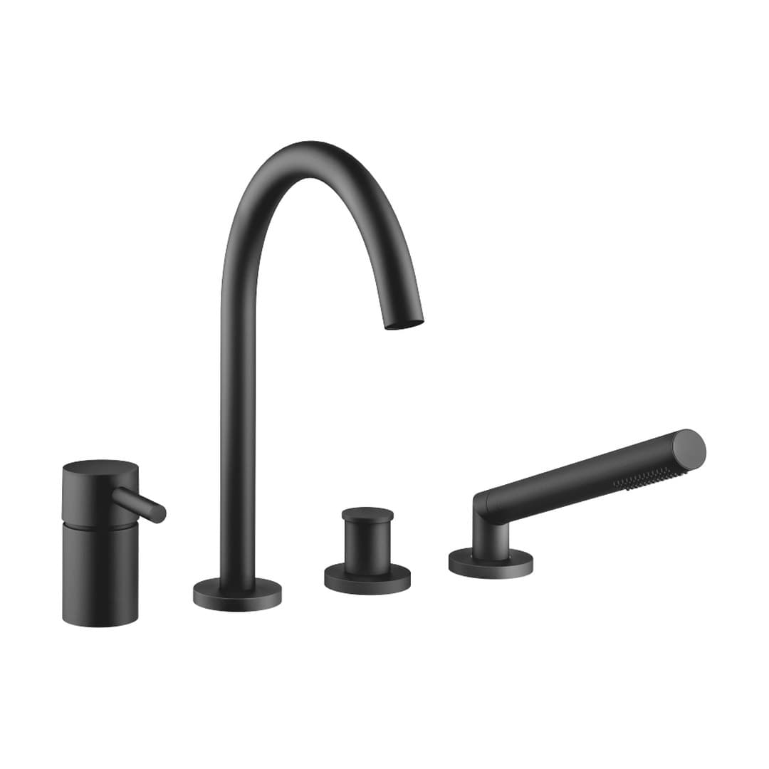 Dornbracht Meta – Μπαταρία Λουτρού Πάγκου – Bath shower set for bath rim or tile edge installation – Matte Black (27632661-33)