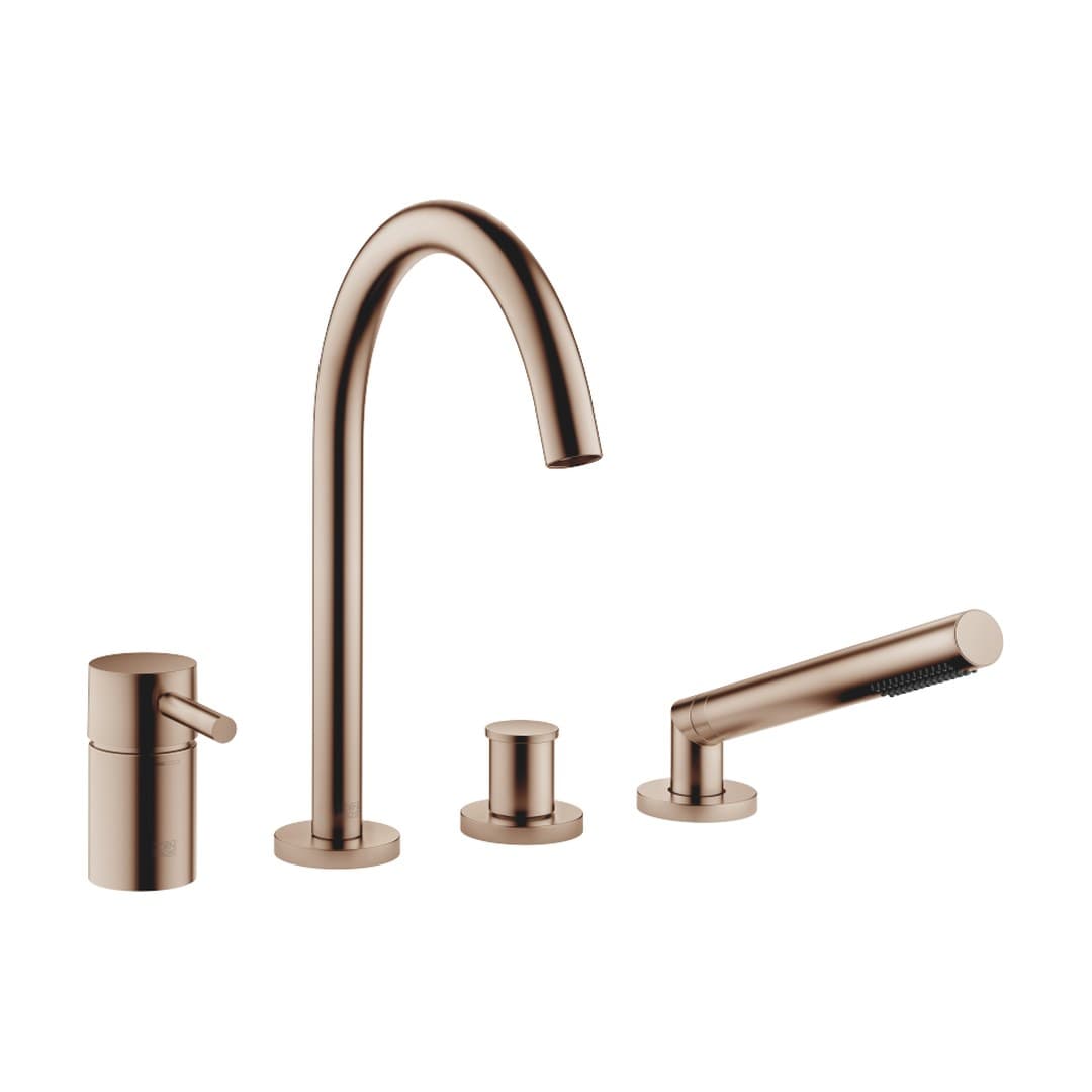 Dornbracht Meta – Μπαταρία Λουτρού Πάγκου – Bath shower set for bath rim or tile edge installation – Brushed Bronze (PVD) (27632661-42)