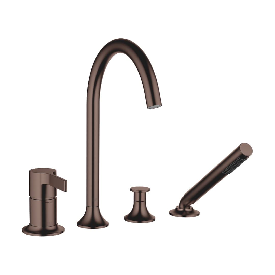Dornbracht VAIA – Μπαταρία Λουτρού Πάγκου – Bath shower set for bath rim or tile edge installation – Brushed Dark Bronze (PVD) (27632809-43)
