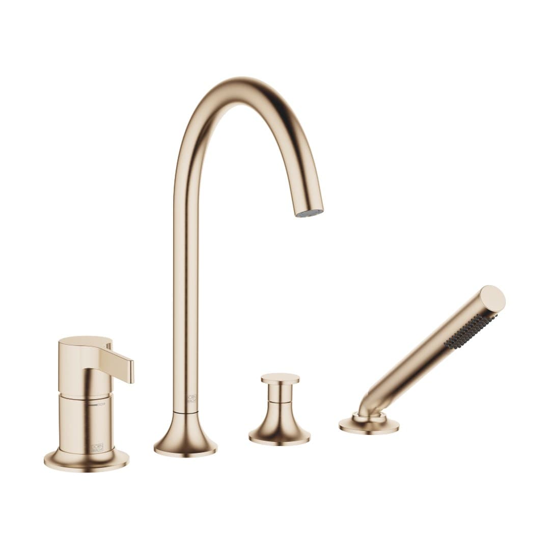Dornbracht VAIA – Μπαταρία Λουτρού Πάγκου – Bath shower set for bath rim or tile edge installation – Brushed Champagne (22kt Gold) (27632809-46)