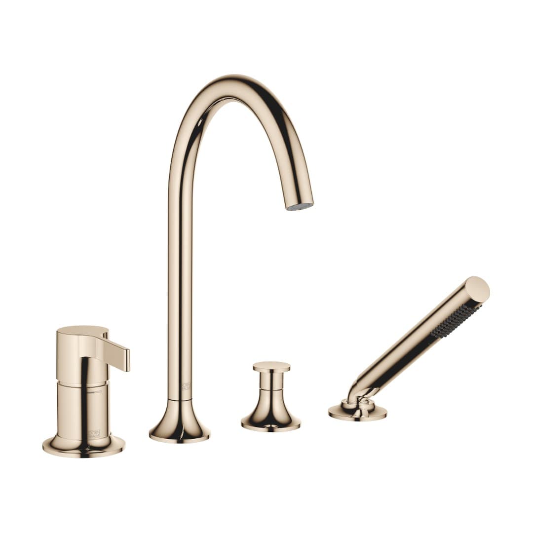 Dornbracht VAIA – Μπαταρία Λουτρού Πάγκου – Bath shower set for bath rim or tile edge installation – Champagne (22kt Gold) (27632809-47)