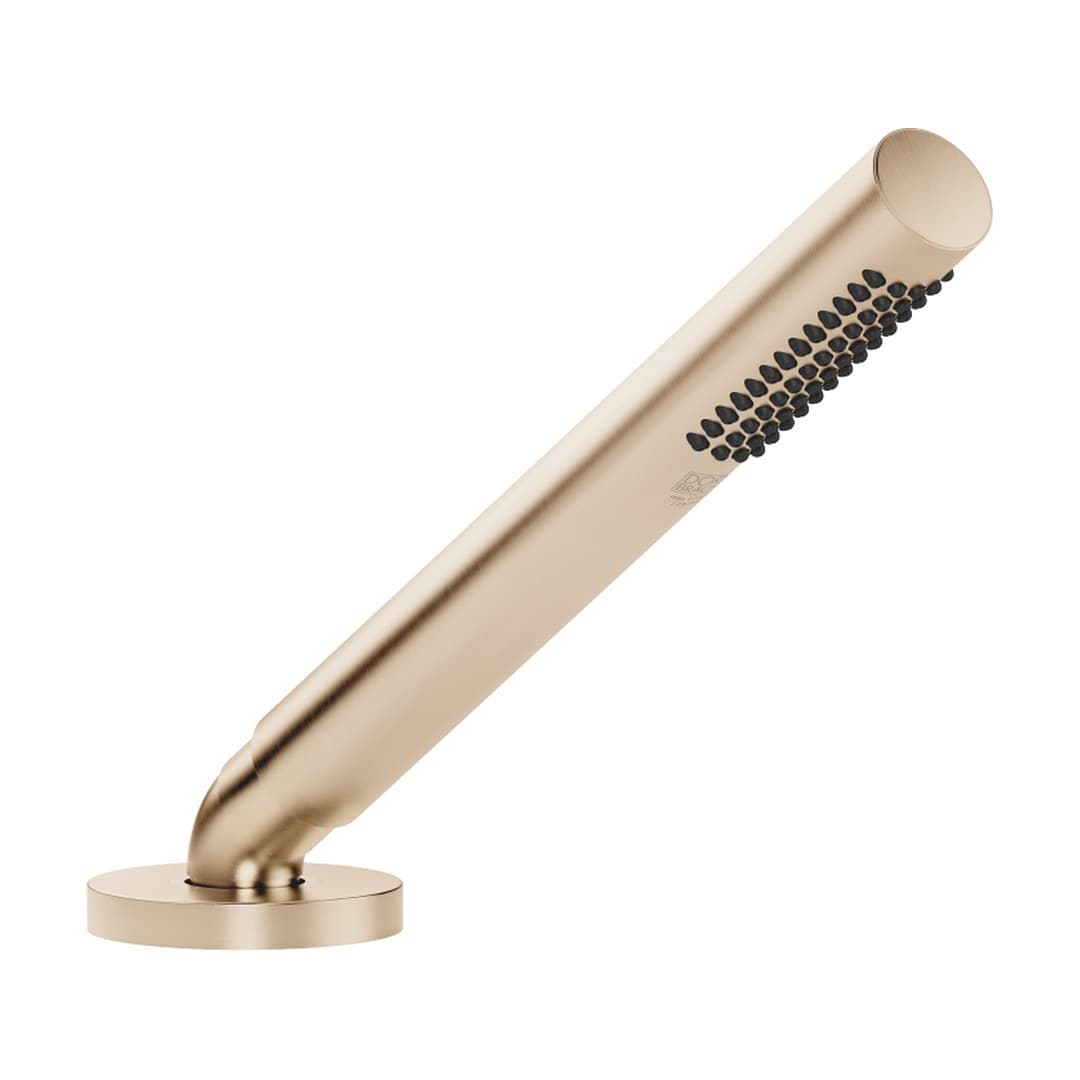 Dornbracht Meta – Μπαταρία Λουτρού Πάγκου – Hand shower set for bath rim or tile edge installation – Brushed Light Gold (PVD) (27702660-27)