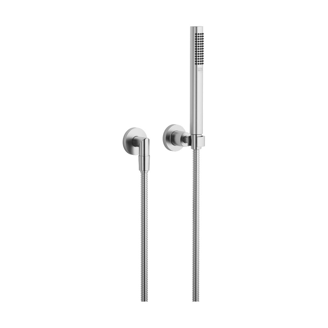Dornbracht Tara – Σετ Ντους – Hand shower set with individual rosettes – Brushed Chrome (27802892-93)