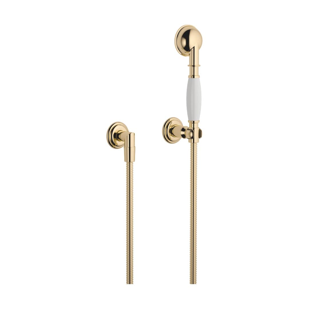 Dornbracht Madison – Σετ Ντους – Hand shower set with individual rosettes – Durabrass (23kt Gold) (27803361-09)