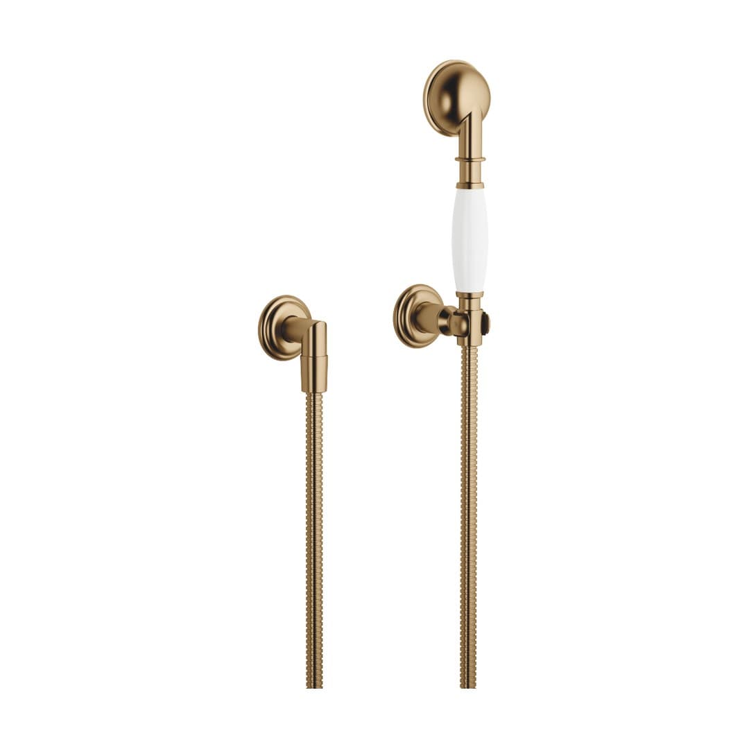 Dornbracht Madison – Σετ Ντους – Hand shower set with individual rosettes – Brushed Dark Brass (PVD) (27803361-39)