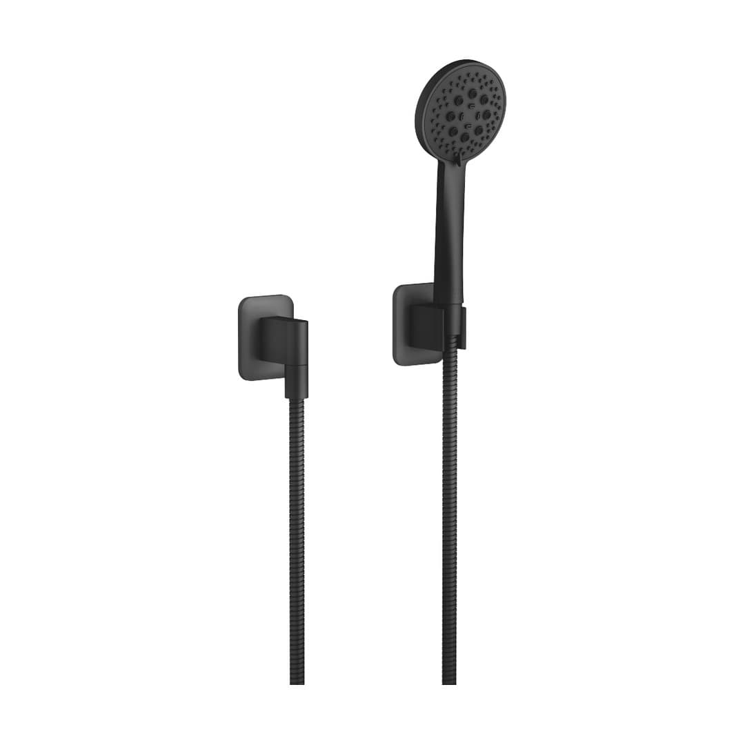 Dornbracht Lissé – Σετ Ντους – Hand shower set with individual rosettes – Matte Black (27803845-33)