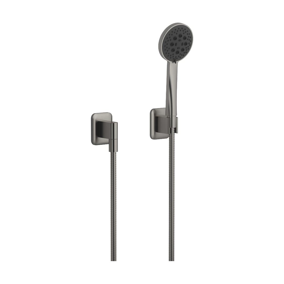 Dornbracht Lissé – Σετ Ντους – Hand shower set with individual rosettes – Brushed Dark Platinum (27803845-99)