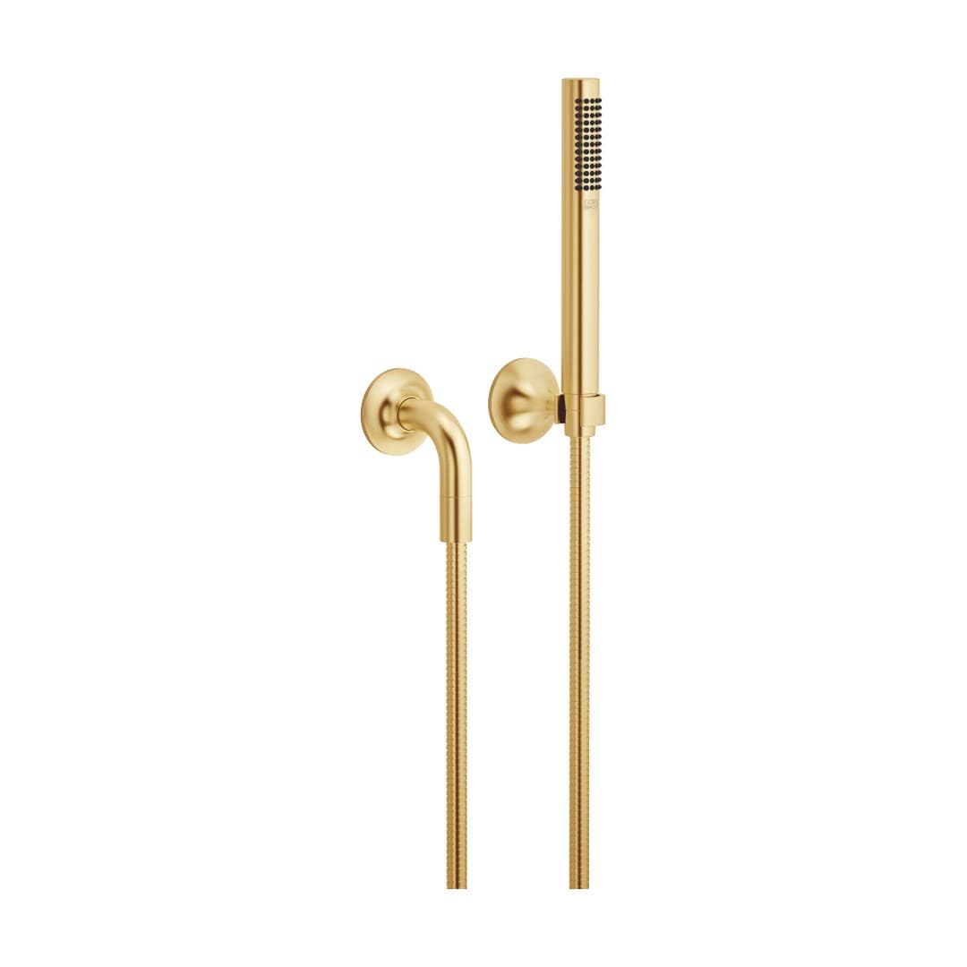 Dornbracht VAIA – Σετ Ντους – Hand shower set with individual rosettes – Brushed Durabrass (23kt Gold) (27808809-28)