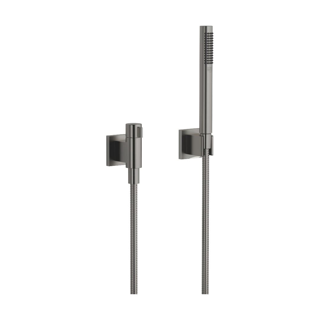 Dornbracht – Σετ Ντους – Hand shower set with individual rosettes with volume control – Brushed Dark Platinum (27809985-99)