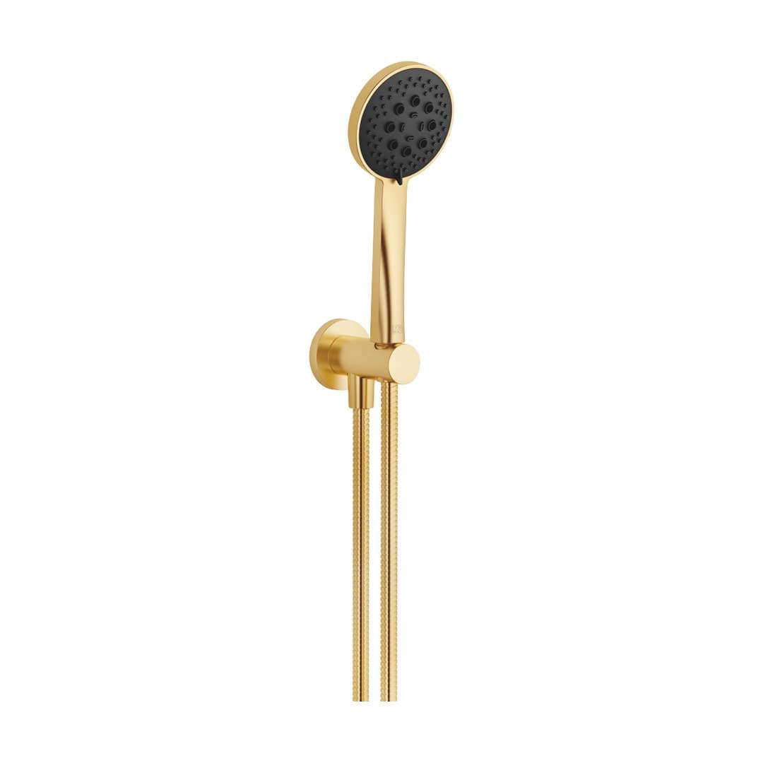Dornbracht – Σετ Ντους – Hand shower set with integrated shower holder – Brushed Gold (PVD) (27813660-37)