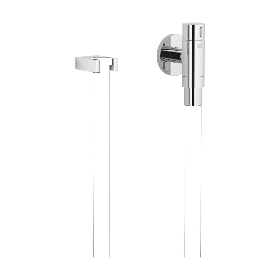 Dornbracht – Κεφαλή Ντους – WATER TUBE Kneipp wall elbow with hose holder with individual rosettes – Chrome (27823979-00)