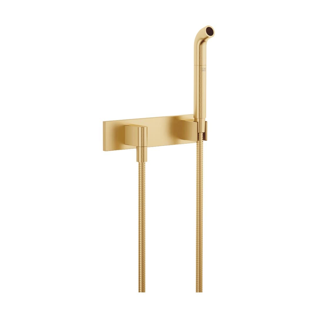 Dornbracht – Κεφαλή Ντους – Affusion pipe with cover plate FlowReduce – Brushed Durabrass (23kt Gold) (27858979-28)