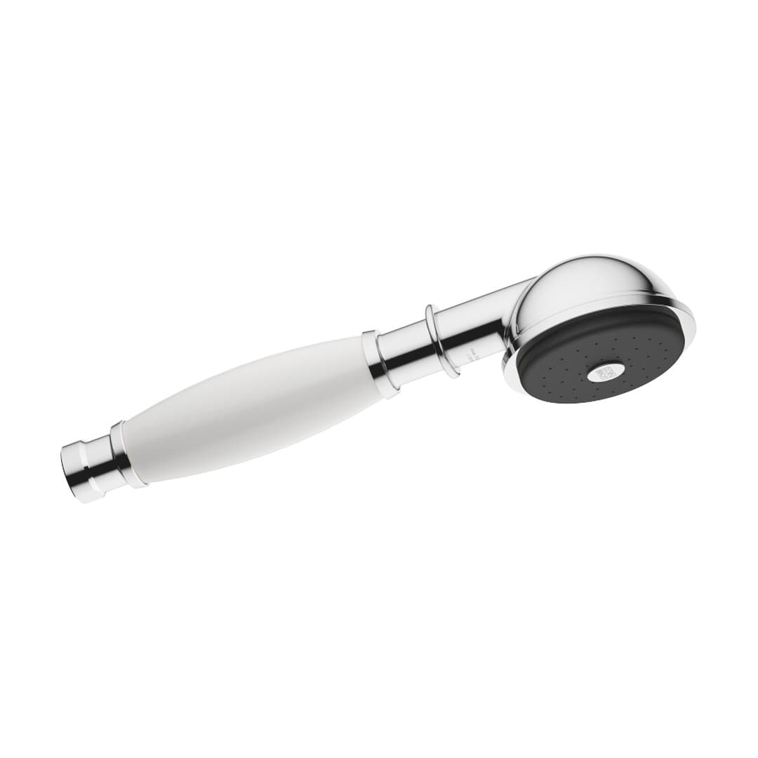 Dornbracht Madison – Τηλέφωνο Ντους – Metal hand shower with porcelain insert (white) – Chrome (28002970-00)