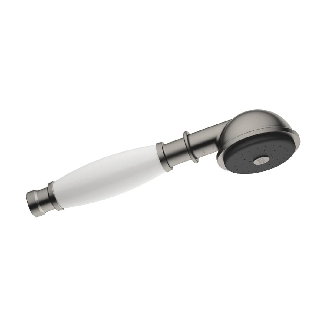 Dornbracht Madison – Τηλέφωνο Ντους – Metal hand shower with porcelain insert (white) – Brushed Dark Platinum (28002970-99)