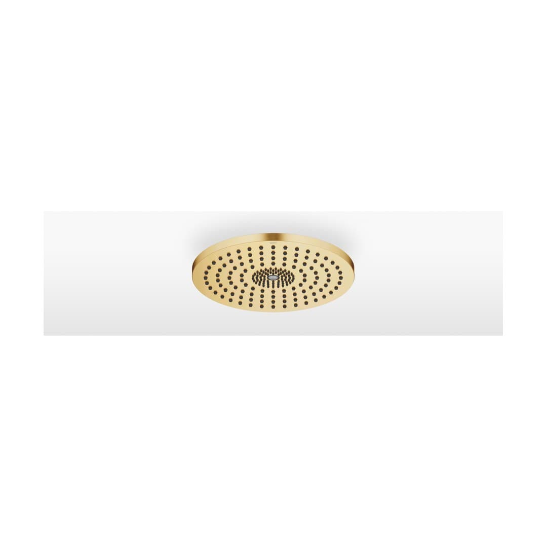 Dornbracht – Κεφαλή Ντους – Rainshower for surface-mounted ceiling installation with light 300 mm – Brushed Durabrass (23kt Gold) (28032970-28)