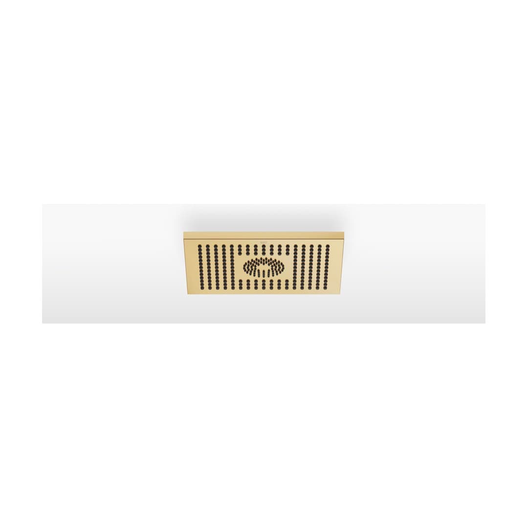 Dornbracht – Κεφαλή Ντους – Rainshower for surface-mounted ceiling installation 300 x 240 mm – Brushed Durabrass (23kt Gold) (28041980-28)