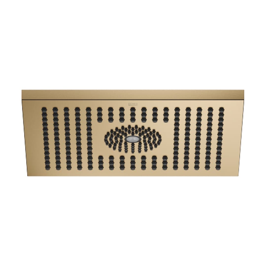 Dornbracht – Κεφαλή Ντους – Rainshower for surface-mounted ceiling installation with light 300 x 240 mm – Brushed Dark Brass (PVD) (28042980-39)