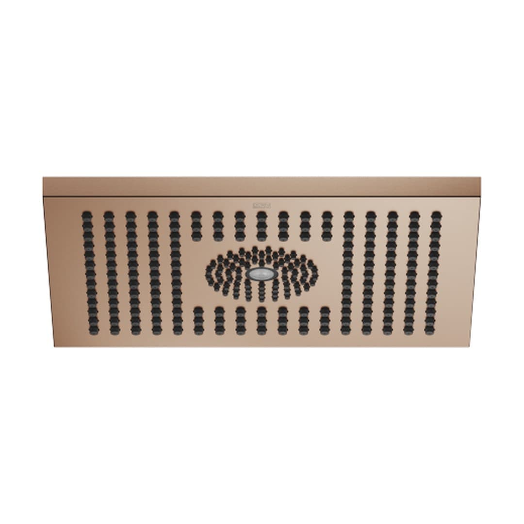 Dornbracht – Κεφαλή Ντους – Rainshower for surface-mounted ceiling installation with light 300 x 240 mm – Brushed Bronze (PVD) (28042980-42)