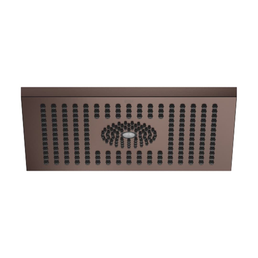Dornbracht – Κεφαλή Ντους – Rainshower for surface-mounted ceiling installation with light 300 x 240 mm – Brushed Dark Bronze (PVD) (28042980-43)