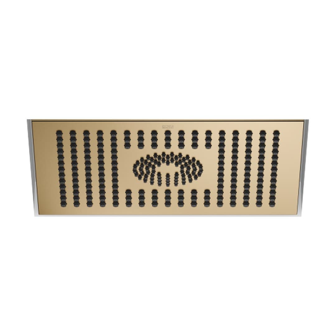 Dornbracht – Κεφαλή Ντους – Rainshower for recessed ceiling installation 300 x 240 mm – Brushed Dark Brass (PVD) (28043980-39)