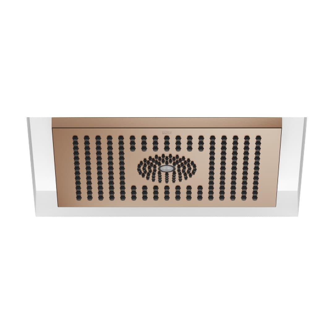 Dornbracht – Κεφαλή Ντους – Rainshower for recessed ceiling installation with light 300 x 240 mm – Brushed Bronze (PVD) (28044980-42)