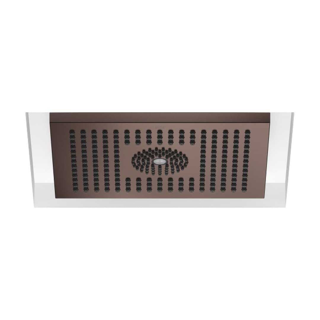 Dornbracht – Κεφαλή Ντους – Rainshower for recessed ceiling installation with light 300 x 240 mm – Brushed Dark Bronze (PVD) (28044980-43)