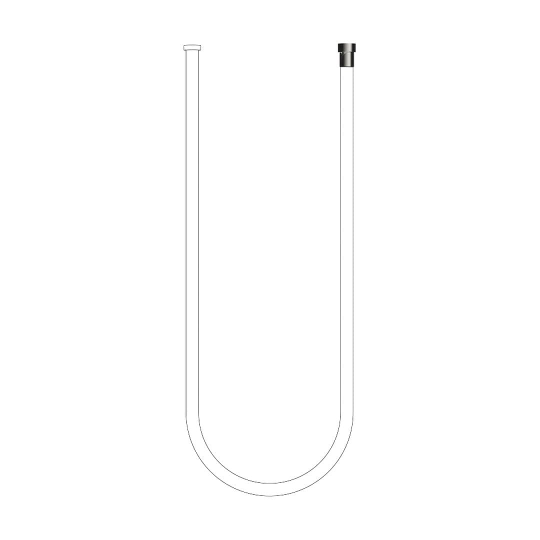 Dornbracht – Κεφαλή Ντους – WATER TUBE Kneipp hose white 2000 mm – Dark Chrome (28285979-19)
