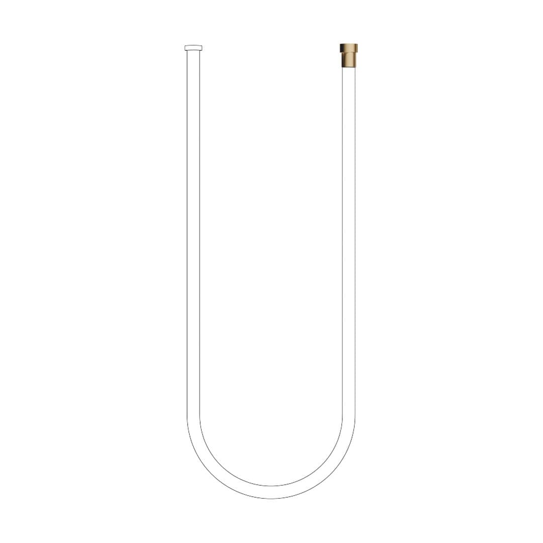 Dornbracht – Κεφαλή Ντους – WATER TUBE Kneipp hose white 2000 mm – Brushed Dark Brass (PVD) (28285979-39)