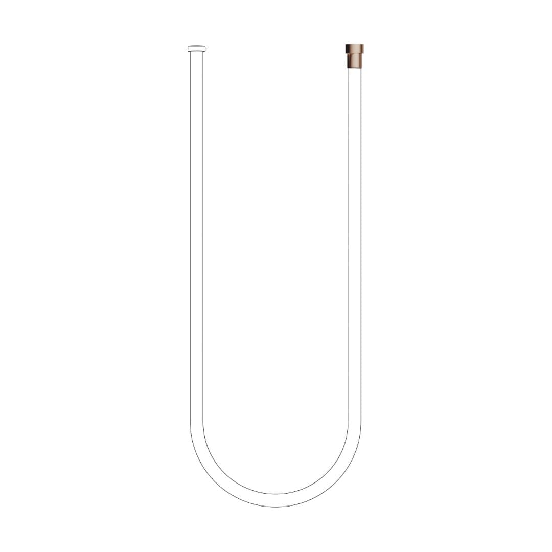 Dornbracht – Κεφαλή Ντους – WATER TUBE Kneipp hose white 2000 mm – Brushed Bronze (PVD) (28285979-42)