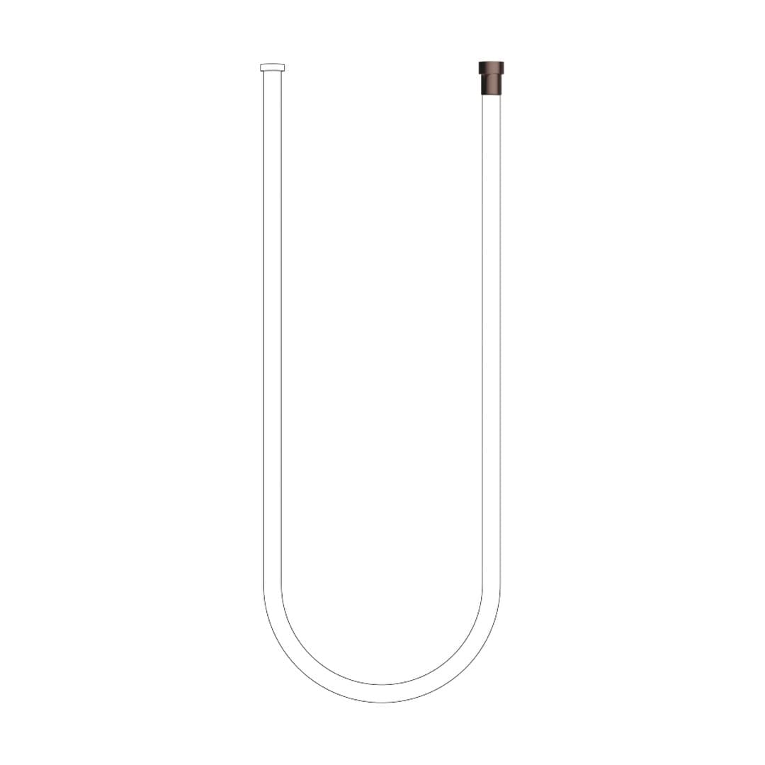 Dornbracht – Κεφαλή Ντους – WATER TUBE Kneipp hose white 2000 mm – Brushed Dark Bronze (PVD) (28285979-43)