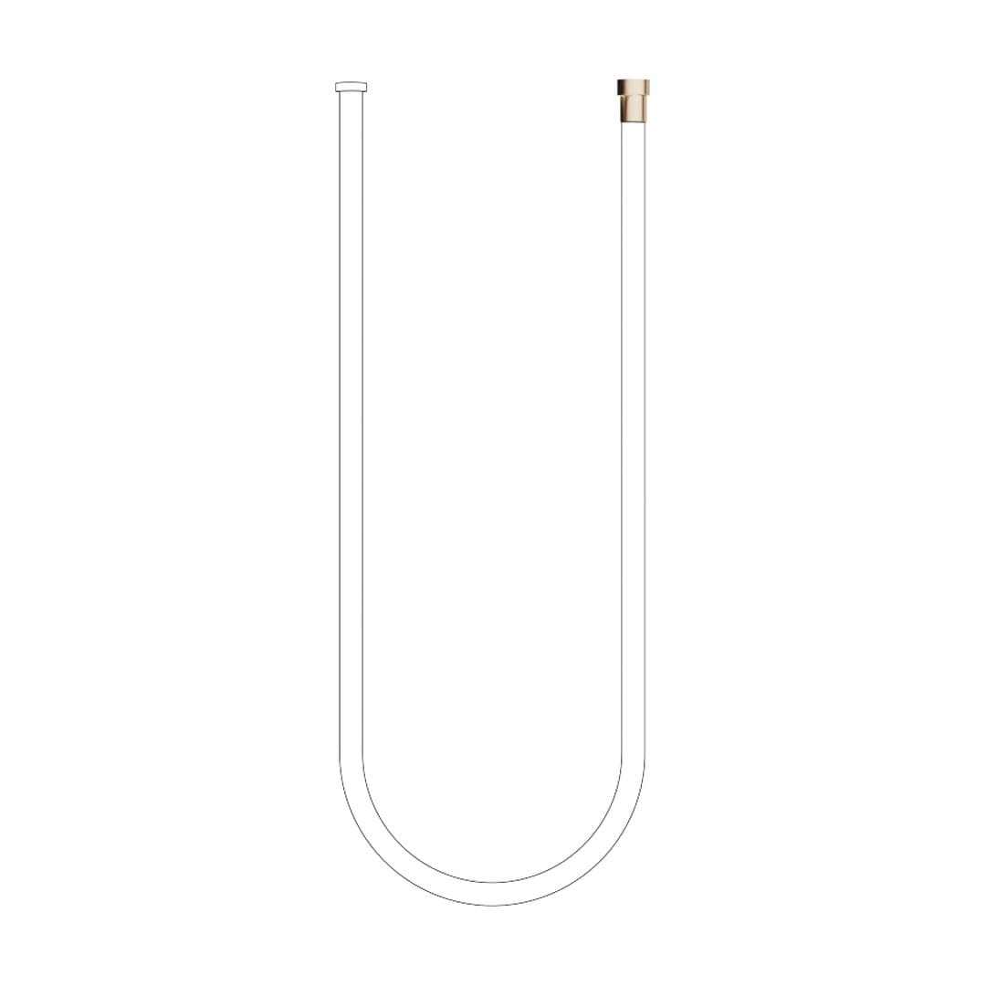 Dornbracht – Κεφαλή Ντους – WATER TUBE Kneipp hose white 2000 mm – Brushed Champagne (22kt Gold) (28285979-46)