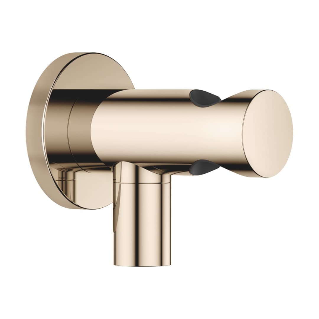 Dornbracht – Παροχή Τοίχου – Wall elbow with integrated shower holder – Light Gold (PVD) (28490660-26)