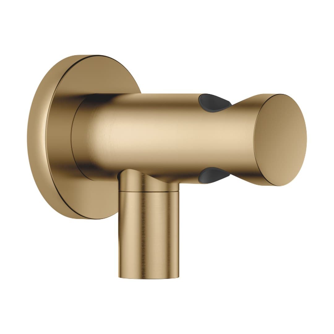 Dornbracht – Παροχή Τοίχου – Wall elbow with integrated shower holder – Brushed Dark Brass (PVD) (28490660-39)