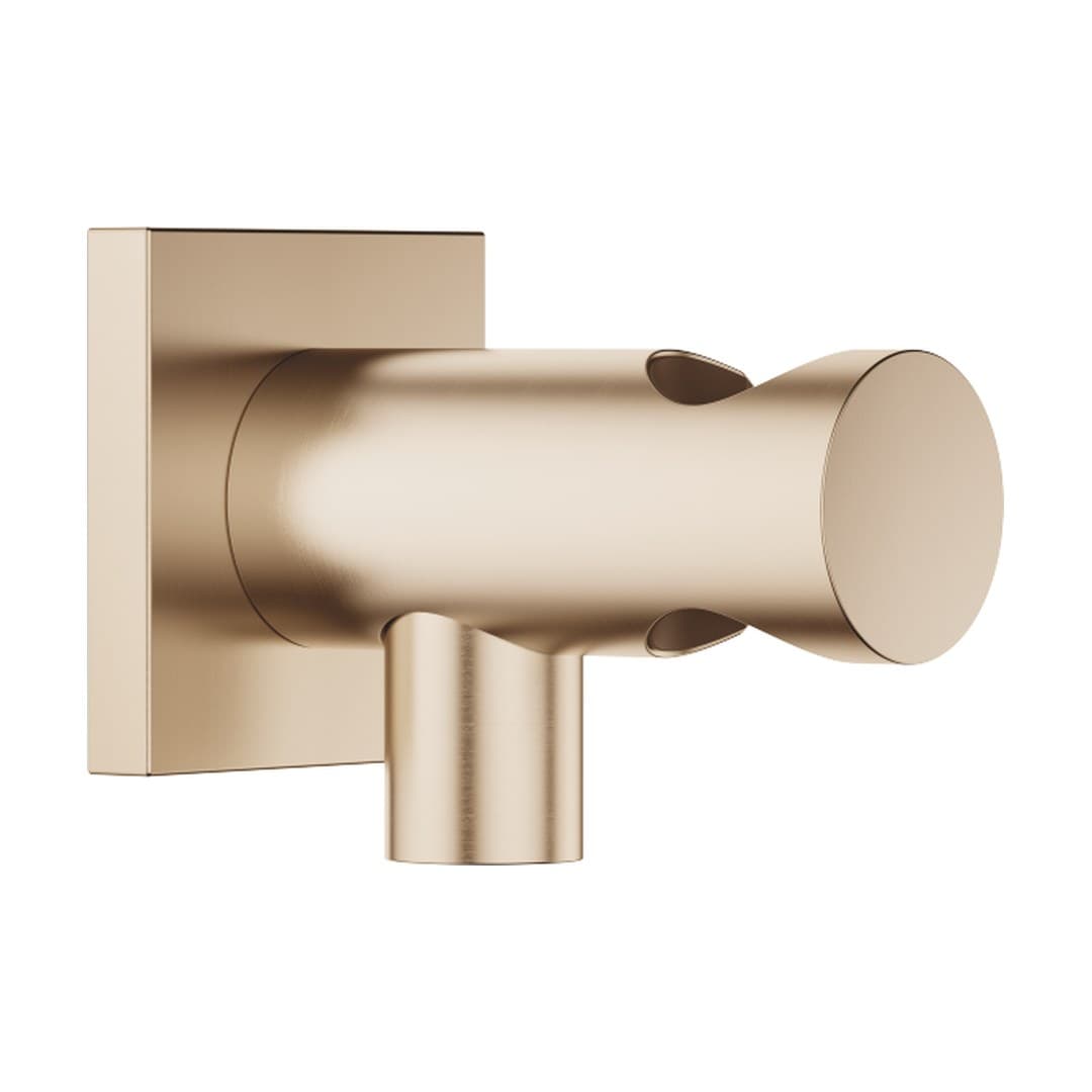 Dornbracht – Παροχή Τοίχου – Wall elbow with integrated shower holder – Brushed Champagne (22kt Gold) (28490970-46)