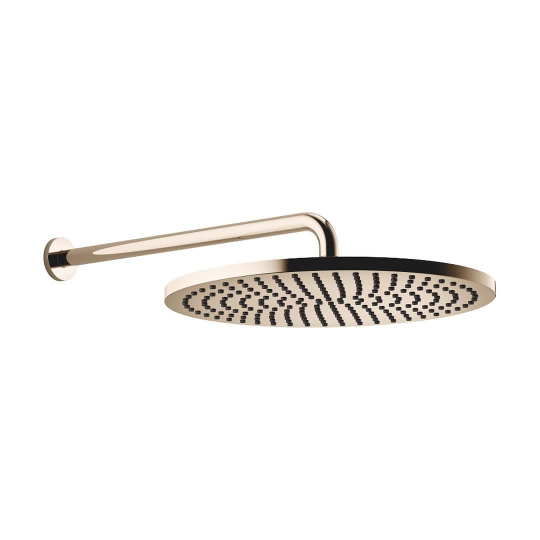 Dornbracht – Κεφαλή Ντους – Rainshower with wall fixing FlowReduce 400 mm – Champagne (22kt Gold) (28658970-47)