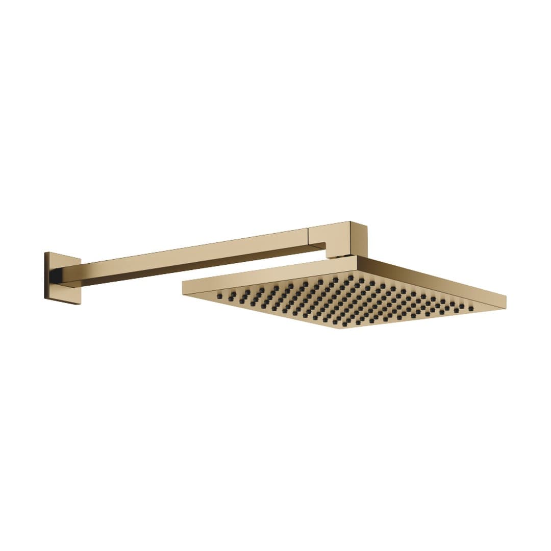 Dornbracht – Κεφαλή Ντους – Rainshower with wall fixing FlowReduce 300 x 240 mm – Brushed Dark Brass (PVD) (28762980-39)